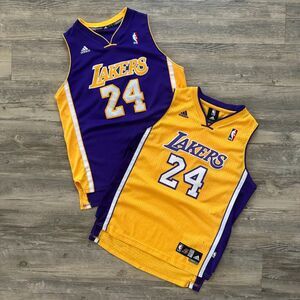Adidas NBA Swingman Kobe Byrant #24 Basketball Jersey Bundle Size Large